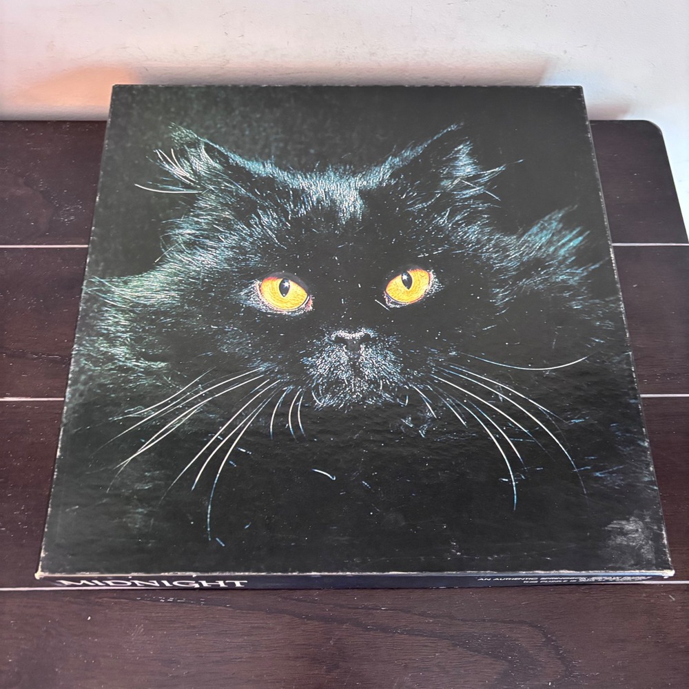 Vintage 1977 Springbok Midnight Black Cat Jigsaw Puzzle 500+ Pieces PZL2068